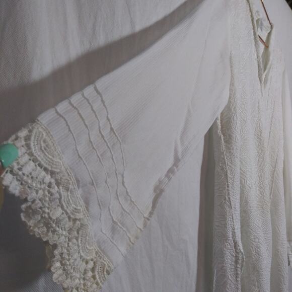Sheep Clothing Elegant White Tunic with Lace Trim Natural Size S - Picture 8 of 10